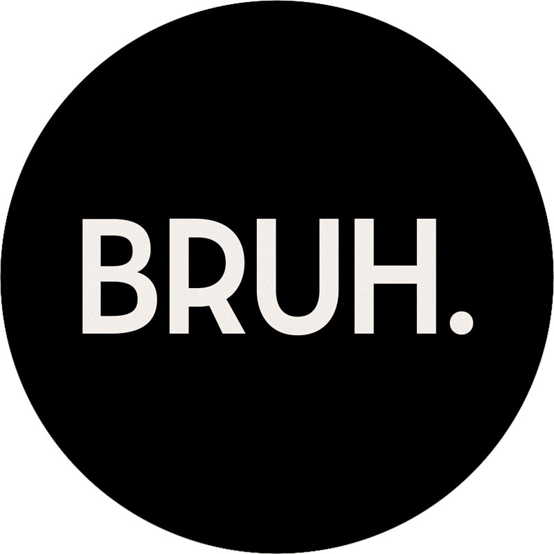 FLEURISH Bruh Round Car Coaster