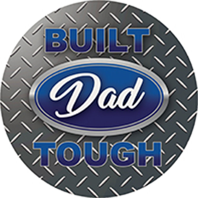 FLEURISH Built Dad Tough Round Car Coaster