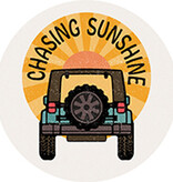 FLEURISH Chasing Sunshine Round Car Coaster