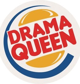 FLEURISH Drama Queen Round Car Coaster
