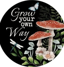 FLEURISH Grow Your Own Way Round Car Coaster