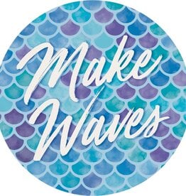 FLEURISH Make Waves Round Car Coaster