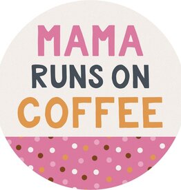 FLEURISH Mama Coffee Round Car Coaster