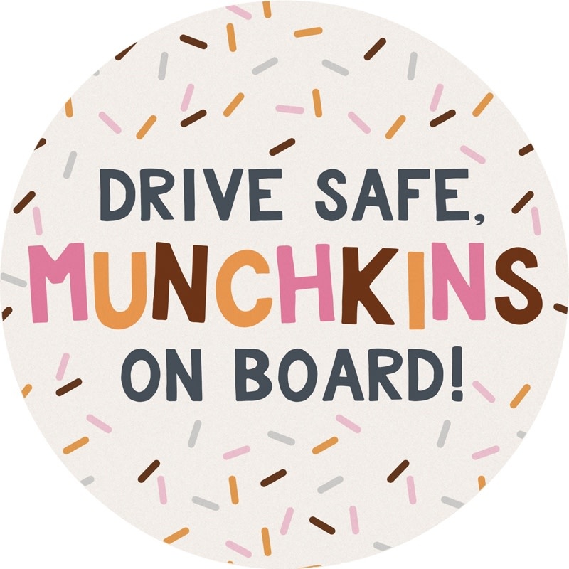 FLEURISH Munchkins Round Car Coaster