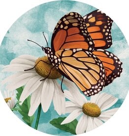 FLEURISH Nature Monarch Round Car Coaster