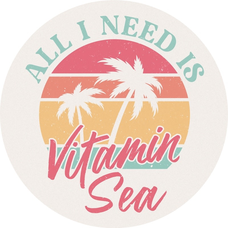 FLEURISH Vitamin Sea Round Car Coaster
