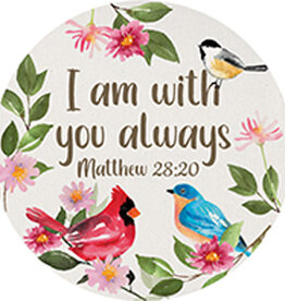 FLEURISH With You Always Round Car Coaster