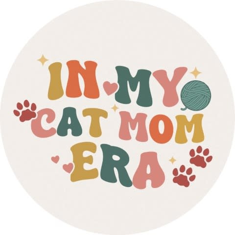 FLEURISH Cat Mom Era Car Coaster