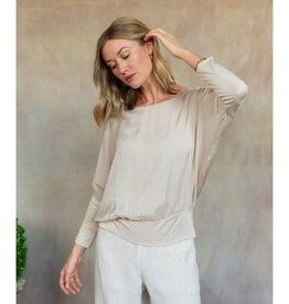 Cobblestone Living Ecru Cassandra Italian Silk Top