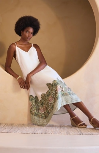 Liverpool Los Angeles spaghetti strap maxi dress