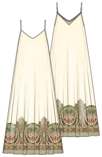 Liverpool Los Angeles spaghetti strap maxi dress