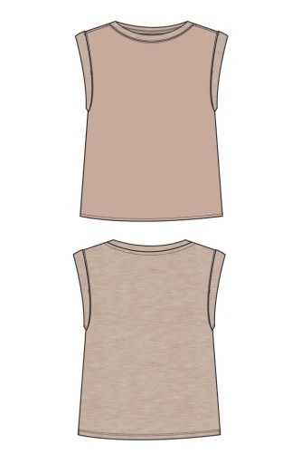Liverpool Los Angeles sleeveless woven to knit top