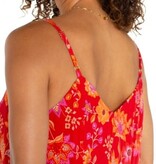 Liverpool Los Angeles spaghetti strap woven maxi dress