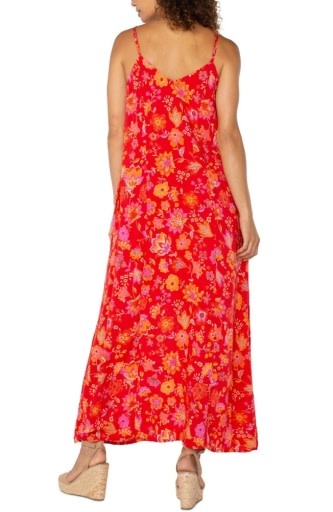 Liverpool Los Angeles spaghetti strap woven maxi dress