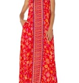 Liverpool Los Angeles spaghetti strap woven maxi dress
