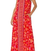 Liverpool Los Angeles spaghetti strap woven maxi dress