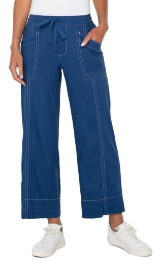 Liverpool Los Angeles pull on drawstring wide leg 28"