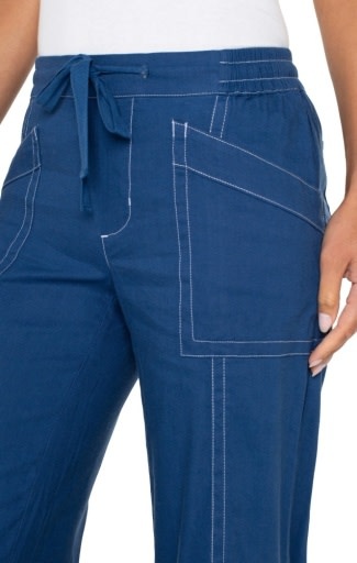 Liverpool Los Angeles pull on drawstring wide leg 28"