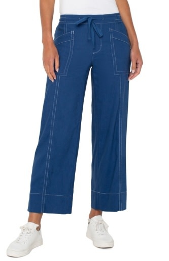 Liverpool Los Angeles pull on drawstring wide leg 28"