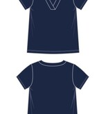 Liverpool Los Angeles short sleeve knit tee w/ placket