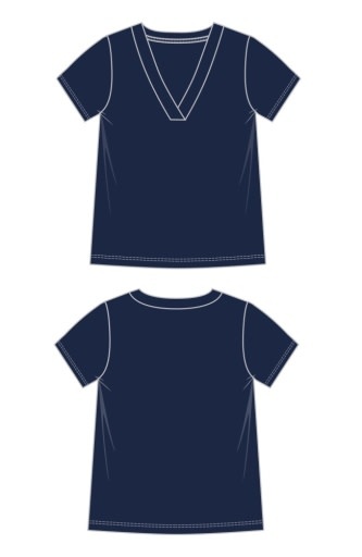 Liverpool Los Angeles short sleeve knit tee w/ placket