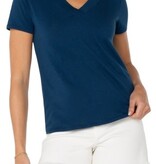 Liverpool Los Angeles short sleeve knit tee w/ placket