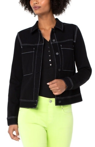 Liverpool Los Angeles utility trucker with contrast stitch