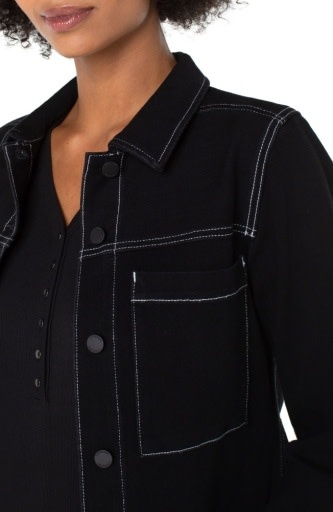Liverpool Los Angeles utility trucker with contrast stitch