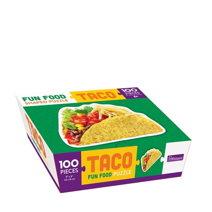 FLEURISH Taco 100 Piece Shaped Food Puzzle