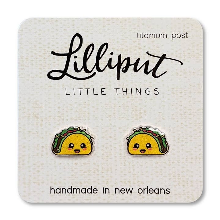 Lilliput Little Things NEW Kawaii Taco Earrings