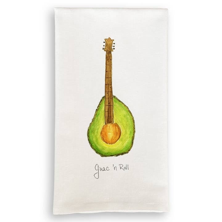 French Graffiti Guac’ and Roll Tea Towel