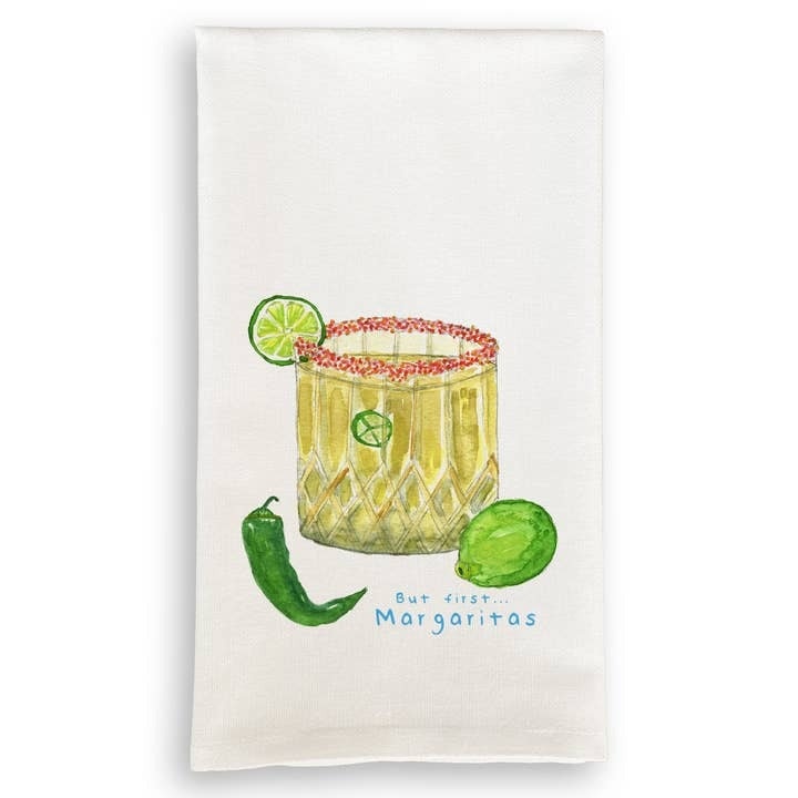French Graffiti Spicy Margarita Tea Towel