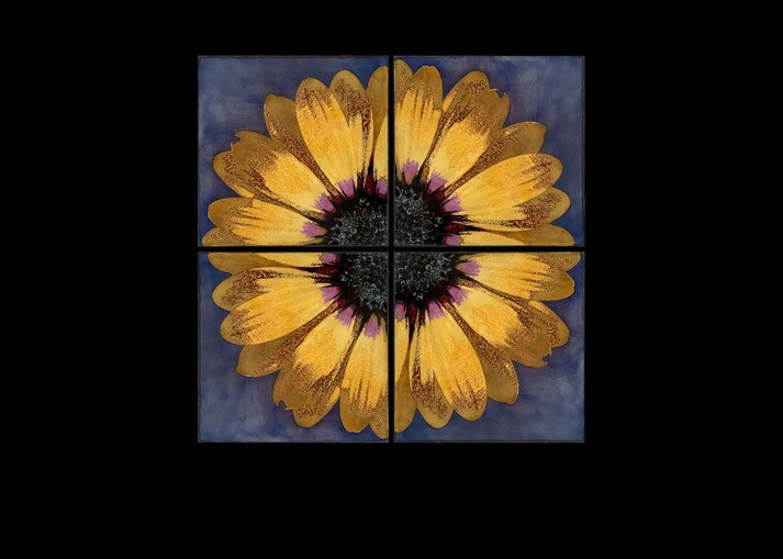 Houston Llew HL LIMITED: Lemon Symphony Houston Llew  15"x15"
