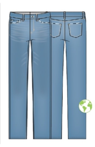 Liverpool Los Angeles kennedy crop straight 27" ins