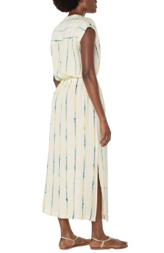 Liverpool Los Angeles dolman woven midi dress w smocked waist