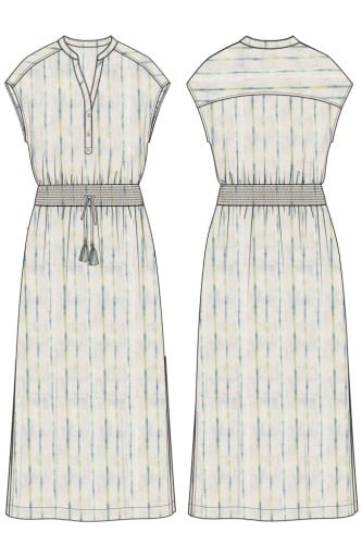 Liverpool Los Angeles dolman woven midi dress