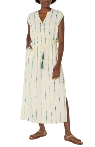 Liverpool Los Angeles dolman woven midi dress
