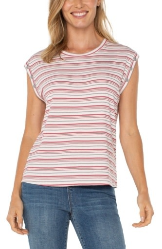 Liverpool Los Angeles sleeveless dolman knit top