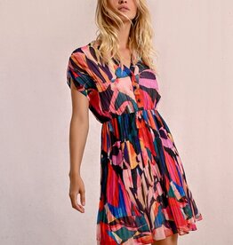 Molly Bracken Multico Donna Ladies Woven Dress