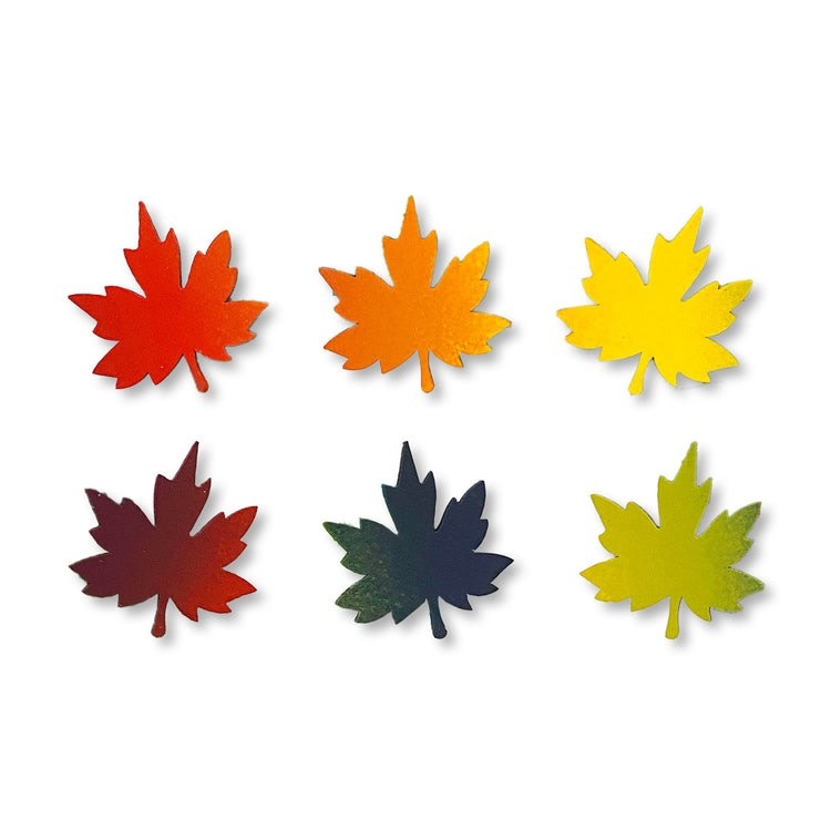 Roeda Studio Maple Leaf Magnets S/6 Harvest Ombre