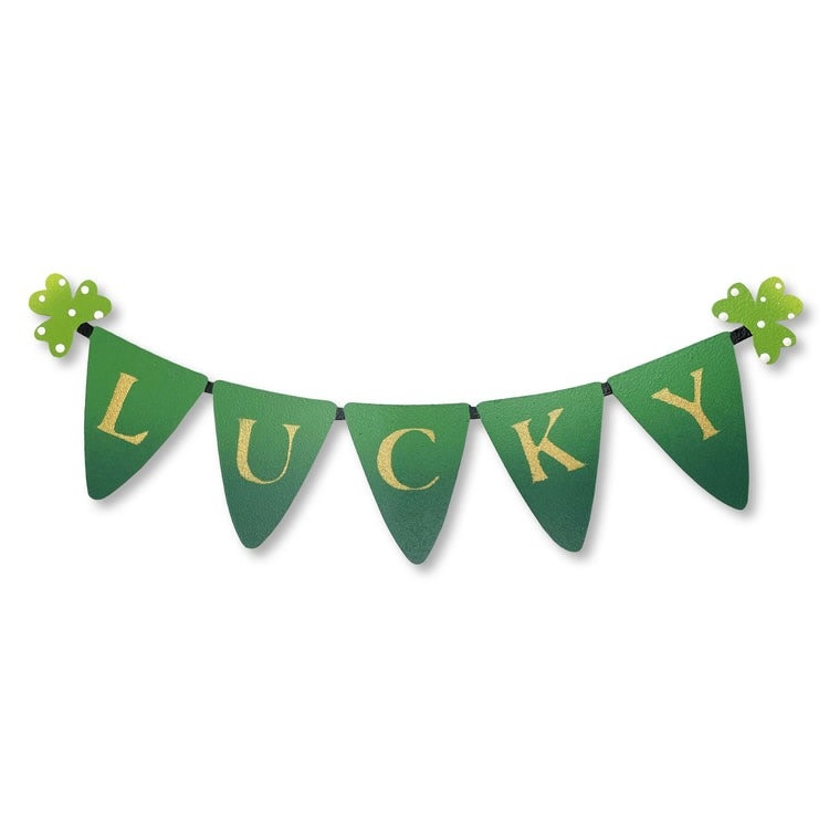 Roeda Studio "Lucky" Banner Magnet (9.5"w), St. Patrick's Day
