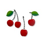 Roeda Studio Cherry Magnets S/3, Summer Fruit Decor