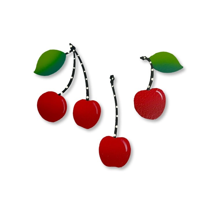 Roeda Studio Cherry Magnets S/3, Summer Fruit Decor