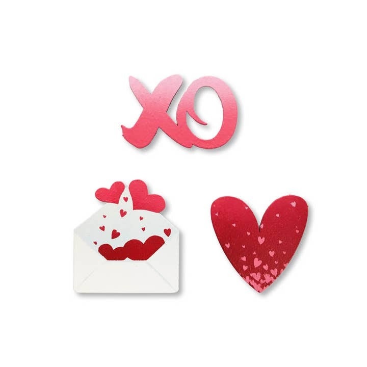 Roeda Studio Sending Lots of Love S/3 Magnets, Valentine's Day Decor