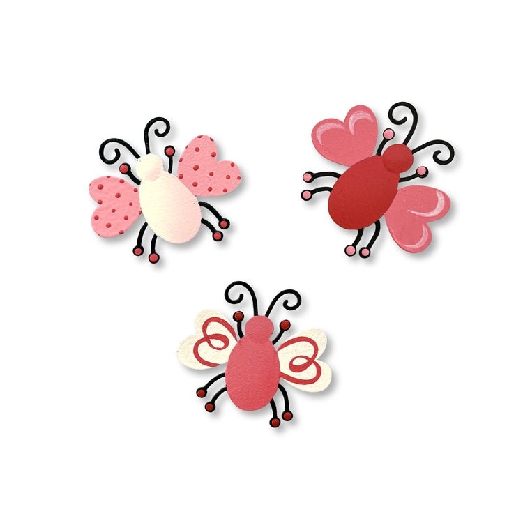 Roeda Studio Love Bug Magnets S/3, Valentine's Decor