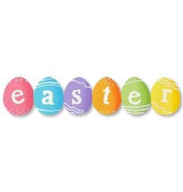 Roeda Studio Easter Egg Banner Magnet (6"w), Spring Decor