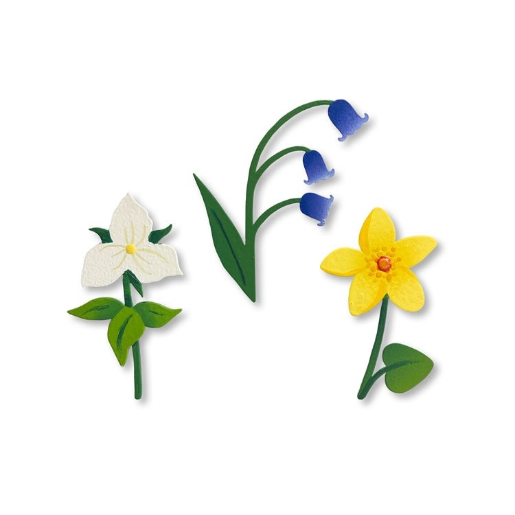 Roeda Studio Wildflower Magnets S/3