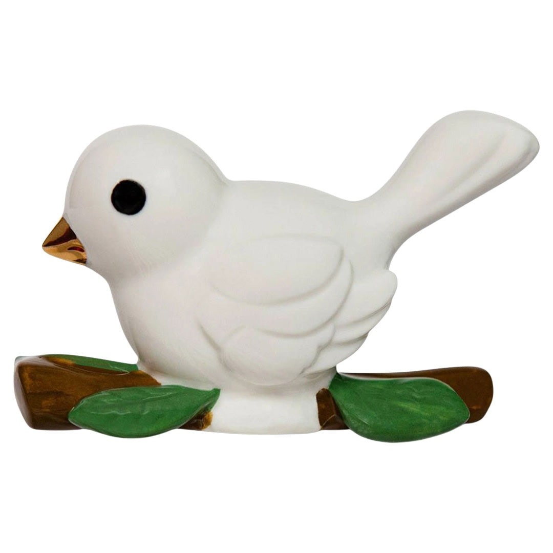 nora fleming bestie bird mini (white bird on branch) A422 (aka love dove)