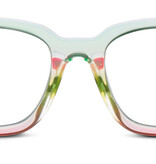 Peepers Mint/Pink Clear Horizon Blue Light Reading Glasses