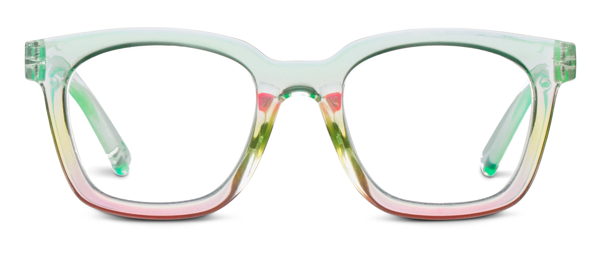 Peepers Mint/Pink Clear Horizon Blue Light Reading Glasses
